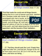Eternal Life: God Created All Things Created