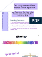 20.What Progress Was There Towards Sexual Equality