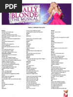 Legally Blonde Rehearsal Script | PDF