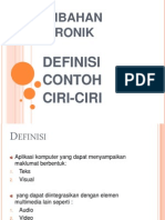 PEREMBAHAN ELEKTRONIK