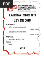 Informe n3 - Ley de Ohm