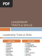 Leadership Traits Skills