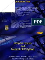 Prof - Sutomo Kasiman - Hospital by Laws & Medical Staff by La