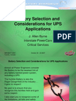 Battery Selection For UPS PDF