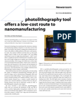 Benchtop Photolithography