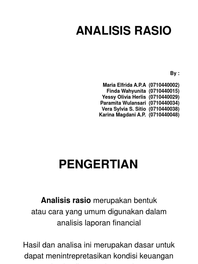 Analisis Rasio | PDF
