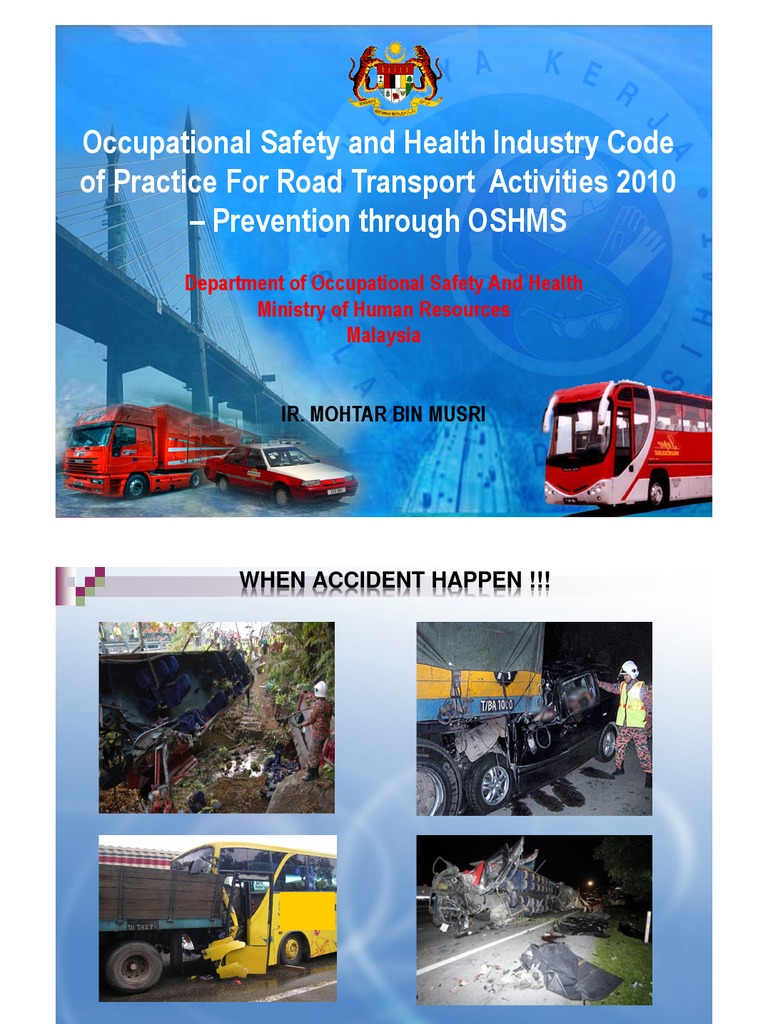 Occupational Safety and Health Industry Code of Practice For Road ...