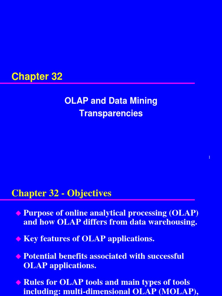 OLAP and Data Mining Overview | PDF | Business | Technology & Engineering