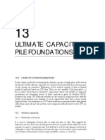 Ultimate Capacity of Pile Foundations