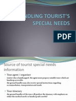 Handling Tourist's Special Needs