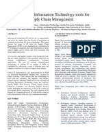 Overview on Information Technology Tolls for Supply Chain Management