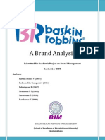 Baskin Robbins Brand Analysis