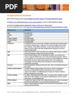 Six Sigma Glossary PDF