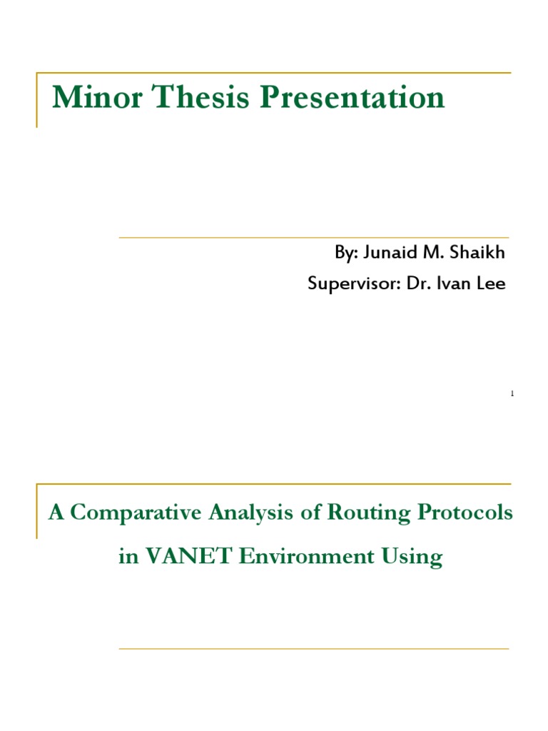 Routing Protocols in VANET Analysis | PDF | Wireless Ad Hoc Network ...