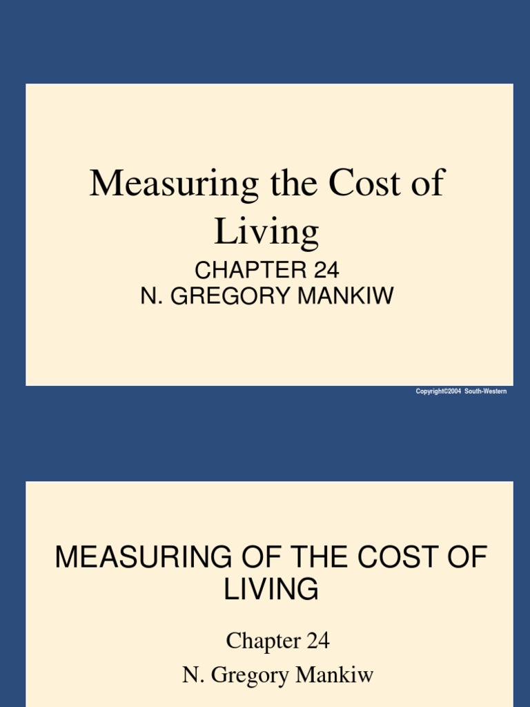 02 - Measuring The Cost of Living | PDF | Consumer Price Index | Index ...