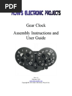 Gear Clock Manual