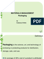 Materials Management Packaging: by Kudzanayi Chiteka