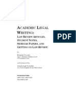 Academic Legal Writing