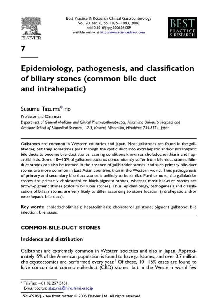Epidemiology, Pa Tho Genesis, And Classification of