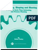 Gear Hobbing, Shaping and Shaving - A Guide To Cycle Time Estimating and Process Planning PDF