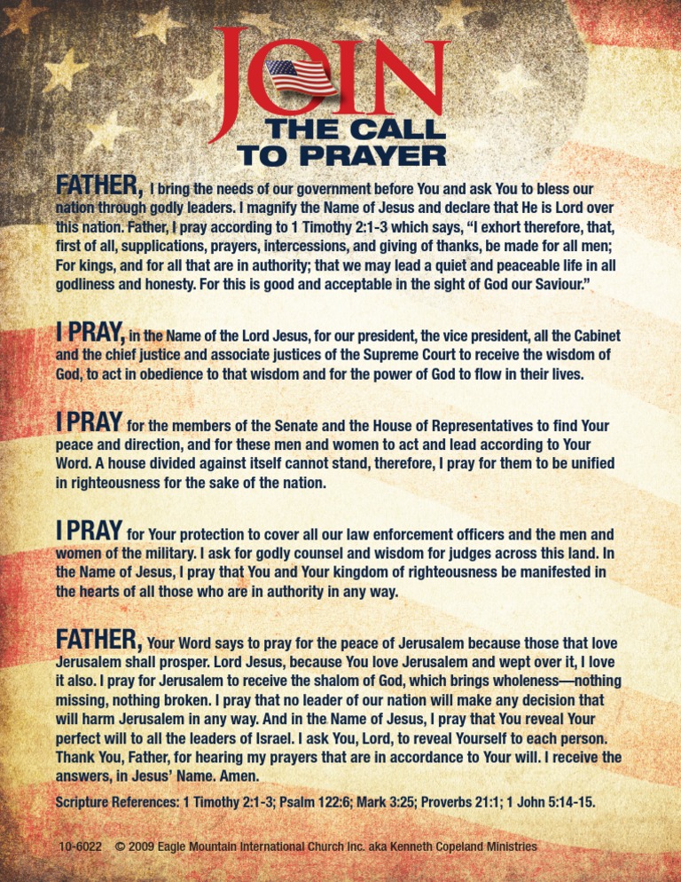 Prayer for Government Leaders | PDF | Prayer | Jesus