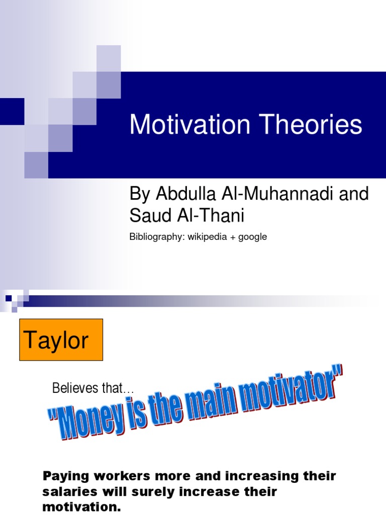 Overview of Motivation Theories | PDF | Motivation | Motivational