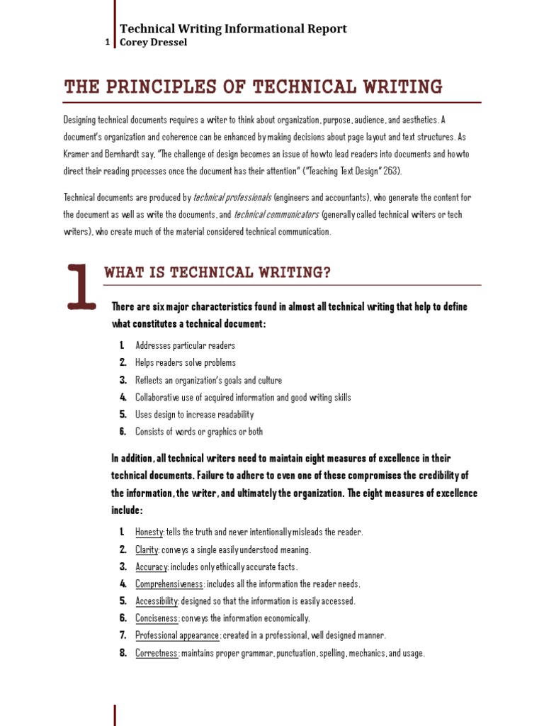 Technical writing ideas picture