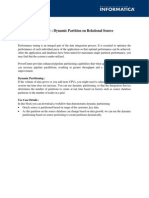 Workflow - Dynamic Partition On Relational Source