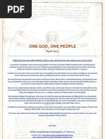 One God One People April 2013