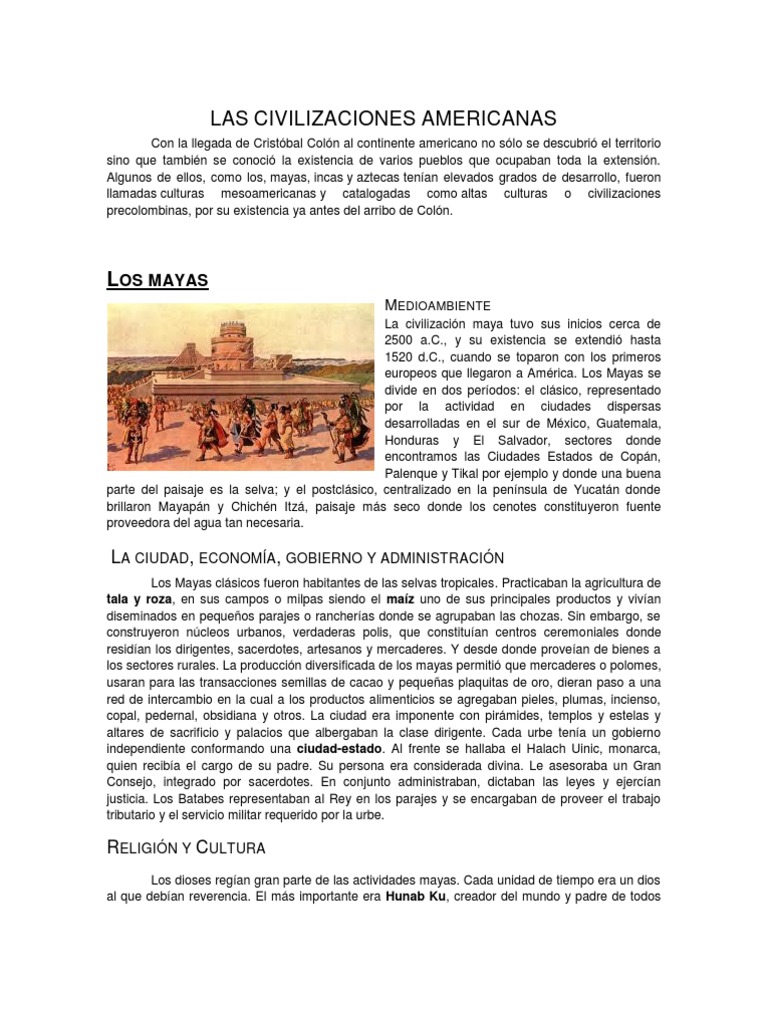 Guia Incas Mayas Aztecas | PDF | Imperio Inca | Civilización maya