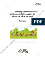 8.para Construccion Lineamiento Pedagogico de Educacion Inicial Resumen