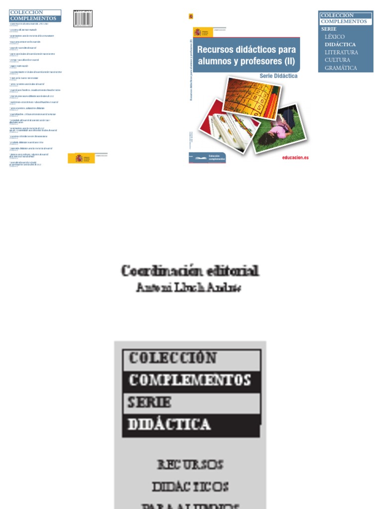 RECURSOS DIDACTICOS PARA APRENDER ESPA OL visual data 7