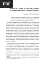 CAMINHA, Iraquitan de Oliveira. Humanismo e terror segundo merleau-ponty  - em que medida é possível tolerar a violência.