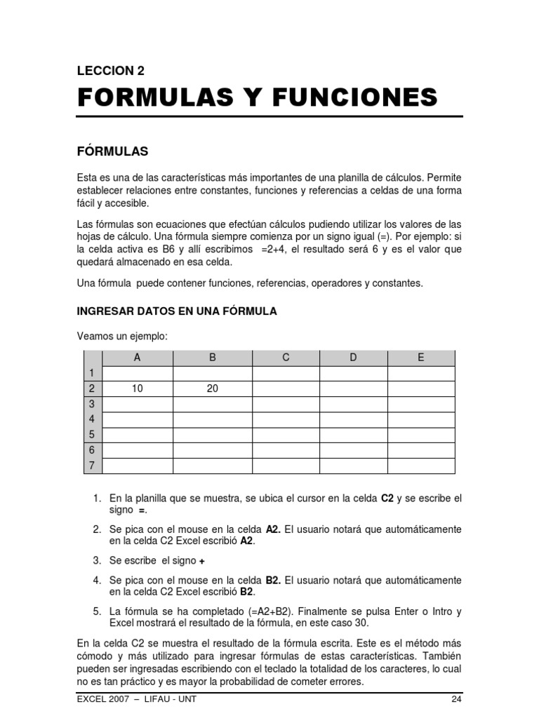 Excel Leccion2 | PDF