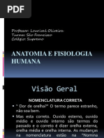 Aula 01 Anatomia e Fisiologia Humana