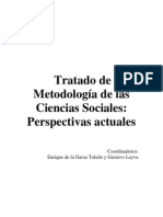 De La Garza Leyva Tratado de Metodologa de Las Ciencias Sociales Libro Completo
