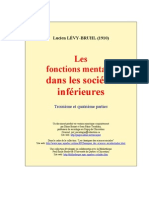 ANTHROPOLOGIE - Lucien Lévy-Bruhl - Les Fonctions Mentales Dans Les Sociétés Inférieures II