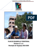 Plan de Desarrollo Territorial m2011