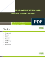 Workshop D Strategic Use of Gypum With Famers To Reduce Nutrient Loading Ron Chamberlain