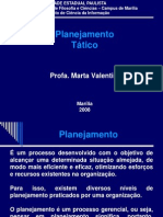 Planejamento tático e operacional