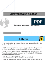 Auditorias de Calidad: Conceptos Generales y Definiciones