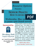 SRO Senior Fraud