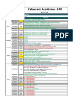 Calendario Geral EAD 2013.1 Semestral