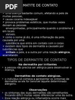 DERMATITE DE CONTATO ALÉRGICA E IRRITANTE