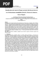 Identification and Control of Fungi Associated With The Post-Harvest Rot of Solenostemon Rotundifolius (Poir) J.K. Morton in Adamawa State of Nigeria.