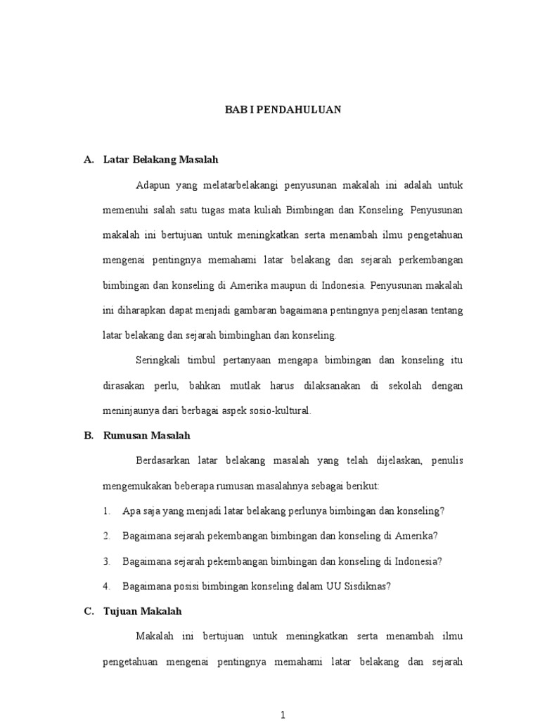 Sejarah Lahirnya Bimbingan Konseling Di Indonesia - Seputar Sejarah