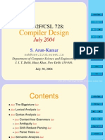 Compiler Design Notes, IIT Delhi