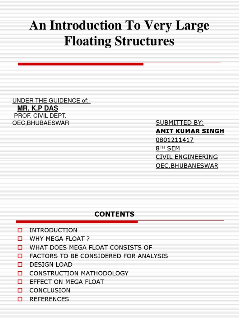 Floating Structure Pdf Deep Foundation Buoyancy
