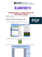 Aprendiendo a Crear Tablas en Microsoft Word