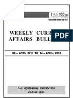 Weekly 08 to 14 April 2013 for 